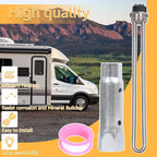 520900 RV Water Heater Element Kit, Compatible with Suburban RV SW Series Electric Water Heater Replacement Part 520789 232794 Heating Element, Screw-In Type With Wrench Socket and Tape