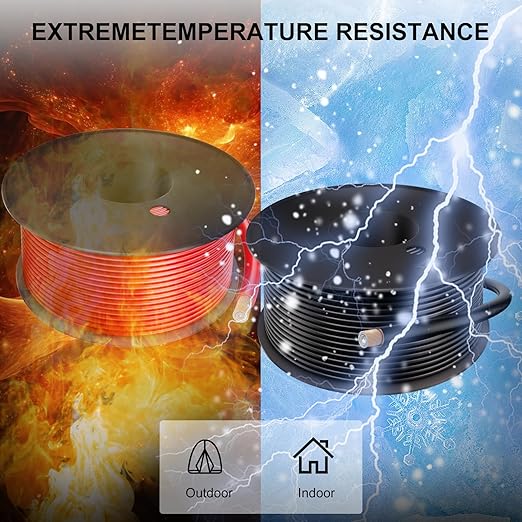 16 Gauge Electrical Wire 2 Pack Total 300ft-Black 150 ft and Red 150 ft Soft Flexible Copper-Clad Aluminum(CCA) 16 AWG PVC Wire for Lamp, Household Appliances RC Toys, Models, Auto, Electronics