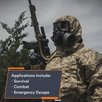 MIRA Safety MOPP-1 CBRN Protective Suit | Washable, Semi-permeable, Chemical-Resistant Coverall with Integrated Hood