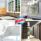 Pledge Expert Care Wood Wipes & Windex Ammonia-Free Glass Cleaning Wipes Bundle, 24ct Lemon Scent Wood Wipes & 25ct Ammonia-Free Glass Wipes for Surface Cleaning