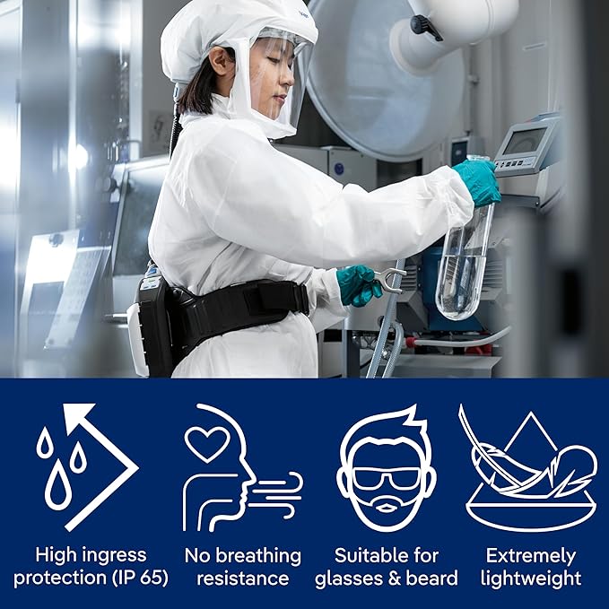 Dräger X-plore 8500 Powered Air-Purifying Respirator (PAPR) | 16hrs battery | Easy-Clean