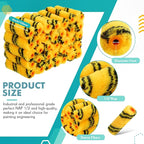 Leumoi 100 Pcs Paint Roller Covers 1/2 x 4 Inch Microfiber Paint Roller Covers Paint Brush Cover Small Roller Nap Mini House Painting Supplies for Painting Wall DIY Household Tool (Black Yellow)