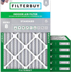 Filterbuy 24x28x2 Air Filter MERV 8 (MPR 700) Dust Defense Replacement (6-Pack), Electrostatic Pleated HVAC AC Furnace Filters, Made in USA (Actual Size: 23.50 x 27.50 x 1.75)