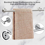 Cilee 10 Piece Chrome Bathroom Hardware Set,2 Pack 5 Piece Bathroom Accessories Set Include 24 inch,16 inch Toilet Paper Holder, Towel bar,Towel Ring,Towel Hook,Stainless Steel Wall Mounted