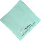 30PCS Jewelry Polishing Cloths for Sterling Silver, Gold & Platinum – Travel Jewelry Cleaner & Tarnish Remover Cleaning Care Wipe Cloth– Aqua Blue 3"x3" + 2 Large 5.8"x5.8" Cloths