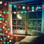 C7 Vintage Christmas Lights, Multicolor Lights Bulbs for Hanging String Lights Outdoor, Great for Holiday Party Wedding Christmas Decorations (25 Pack C7 Bulbs)