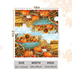 Fall Pumpkins Mailbox Covers Magnetic Standard Size 21 X 18 Inch Autumn Harvest Sunflower Mailbox Wraps Cover Farmhouse Seasonal Letterbox Covers for Garden Yard Outdoor Decor