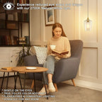 Ralbay ST48 Vintage LED Edison Bulbs 6 Pack, 60W Equivalent, Warm White 2700K, Clear Glass E26 Medium Base