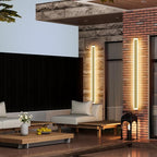 Aipsun Porch Wall Lights 59inch Long Strip Modern Outdoor Wall Light Fixture, Gold Wall Mount Lighting Sconce Exterior Lights Wall Sconce 3000K for House Living Room Corridor(1 Pack)