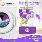 HOMTOYOU Reusable Pads Refills for Swiffer Power Mop: 6 Pack Microfiber Pad for Multi-Surface Floor Cleaning - Machine Washable Replacement Sweeping Cloths for 13 ''-15 '' Spray Mop