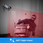 ZOSI 2.0MP 1080P HD 1920TVL Security Camera Hybrid 4-in-1 TVI/CVI/AHD/960H CVBS CCTV Camera Outdoor Indoor,80ft IR Night Vision,Weatherproof Bullet Camera For analog Surveillance DVR(Black)