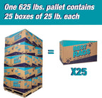 Arkwright W11 Terry Cloth Towels for Cleaning - Case of 25 - Soft Cotton Blend Washable Multi-Purpose Bar Mop, Absorbent & Quick Dry, Bulk Box of Rags for Kitchen, Auto Shop, and Garage, 25 lb, White