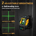 Prexiso Laser Level with Tripod, IP54 Professional 150 Wide Angle - 100Ft Cross Laser Line Tool for Construction, Ceiling Alignment, Floor Tile