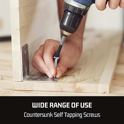 Bolt Dropper Stainless Steel Wood Screws - #12 x 1-1/4" Flat Head Phillips - 25 Pack - Silver Stainless Steel Self-Tapping Screws - Corrosion Resistant for Home Improvement - Indoor and Outdoor Use