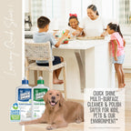 Quick Shine Multi Surface Floor Cleaner & Floor Polish w/Clean Shine Technology 2-27oz Bottles | Use on Hardwood, Laminate, Luxury Vinyl Plank, Tile & Stone | Safer Choice Formulas