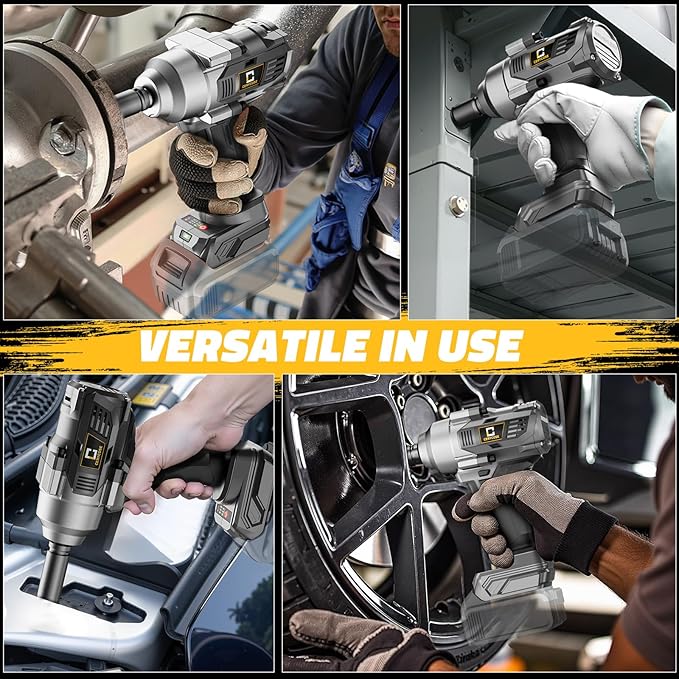 Cordless Impact Wrench 1/2 inch for Dewalt Battery, 750FT-LBS (1000N.m) Brushless Electric Impact Gun Includes LED Work Light, High Torque Impact Driver, Bare Tool Only