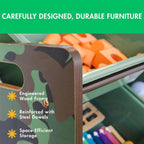 Humble Crew Kids Toy Storage Organizer with 12 Plastic Bins, Camo – Removable Bins for Playroom, Bedroom, Toddler Furniture for Boys and Girls Ages