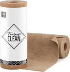 Fantasticlean Microfiber Cleaning Cloth Roll -30 Pack, Tear Away Microfiber Towels, 12" x 12", Reusable, Washable, Scratch Free, Ultra Absorbent Dishcloth for Car, Home Supplies, Pet, Kitchen (TAN)