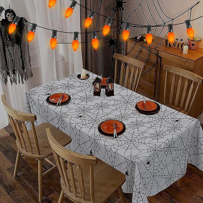 25 Pack C7 Halloween Replacement Bulbs, Ceramic Orange Christmas Light Bulbs for Indoor/Outdoor String Lights, E12/C7 Candelabra Base, 5W Incandescent Night Light Bulbs