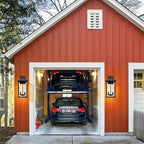 Darkaway Outdoor Wall Lights for House, 17 Inch Tall Exterior Lighting Fixtures Wall Mount Outdoor Porch Lights Outside Sconce Lights with Clear Glass for Patio Hallway Garage E12 Socket