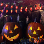 Abeja Flicker Flame Light Bulbs C7 Clear Flame Shape Candelabra Bulbs Fits C7 / E12 Base String Lights, Candelabra Lights, 25Pack