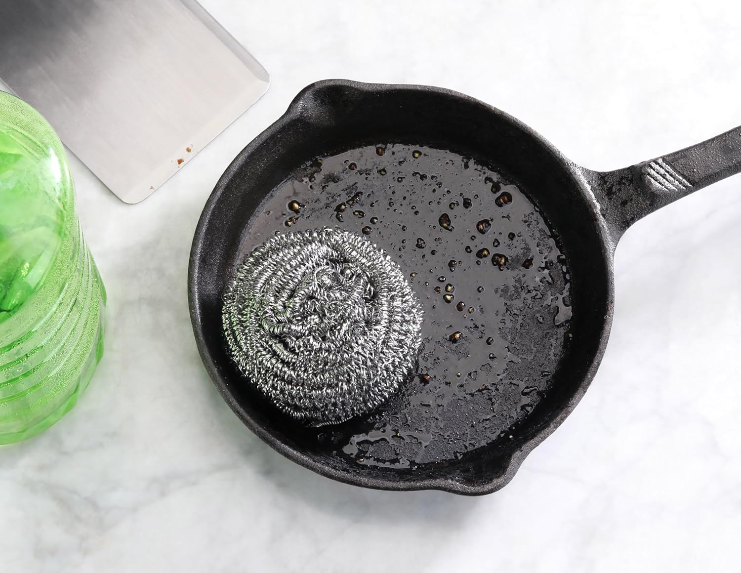 New Star Foodservice 54460 Extra Large (50 Grams) Stainless Steel Sponges Scrubbers, Set of 12