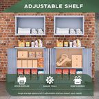 Greenvelly Metal Storage Cabinet, 36" Locking Storage Cabinet with Doors and Shelves, Lockable Storage Cabinets for Home Office, Utility Locker Cabinet, Steel Garage Cabinet with 2 Keys, Dark Grey