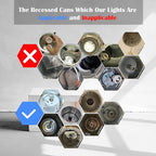 Jolux 12-Pack 5CCT Retrofit LED Recessed Lighting 6 Inch,Selectable 2700K/3000K/3500K/4000K/5000K,12W=60W,800Lumen,Dimmable Can Lights,Simple Installation Adjustable Retrofit Downlight,Bevel Trim