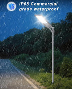 JAYNLT X-12000W Solar Street Lights,6500K Commercial Parking Lot Light Dusk to Dawn,IP68 Waterproof Flood Security Street Lights Motion Sensor for PlayCourt,Farm