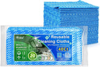 AIDEA Cleaning Wipes, Multi-Purpose Towel Reusable Cleaning Cloths-80Ct(1 Pack), Domestic Wipes, Dish Cloths-(12''x24'')