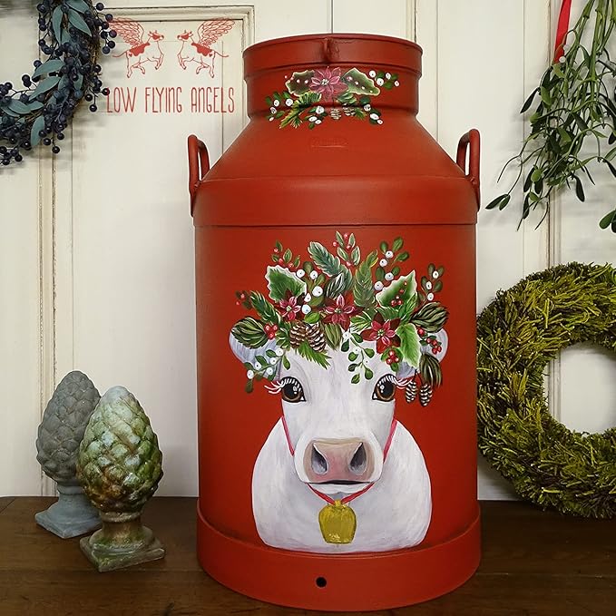 Dixie Belle Paint Company Chalk Finish Furniture Paint - Barn Red (4oz) - Matte Deep Red Chic Chalk Mineral DIY Furniture Paint