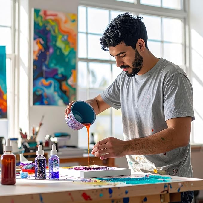 Custom Shop Paint Mixing Cups, 5-Quart (12 Pack) - Plastic Measuring Cups for Liquids, Automotive Painting, Epoxy Resin, Acrylic Arts, Crafts, Disposable or Reusable, Graduated, Mixing Ratios