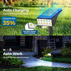 Solar Spot Lights Outdoor Waterproof,[12 Pack/4 Modes] Landscape Lighting Spotlights, Auto On/Off LED Solar Powered Yard Garden Flood Solar Light for Outside Pathway Wall Tree Pool,Cool White