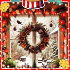 25 Pack Red Christmas Light Bulbs,C9 Glass Incandescent Red Replacement Bulbs for Night Light,C9/E17 Candelabra Base 7 Watt Great for Outdoor Indoor Holiday Christmas Valentine String Lights