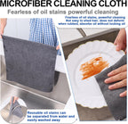 Microfiber Cleaning Cloths Roll, 100-Pack 11.5x11.5 Inch, Tear Away Microfiber Towels, Reusable Microfiber Towels for Cars, Wash Cloths, House, Kitchen, Window, Cleaning Supplies (Grey-100pcs)