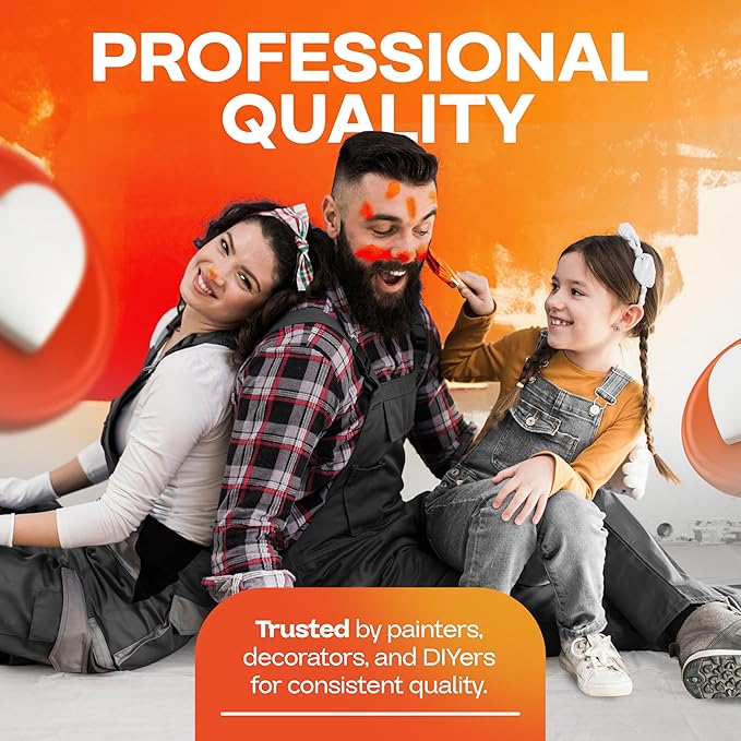 Canvas Drop Cloths 4' x 12', Pack of 6 - Reusable & Eco-Friendly Painters Drop Cloth for Furniture, Surfaces & Floor Protection - 100% Recycled Cotton Canvas Tarp for Home Renovation by IDL Packaging