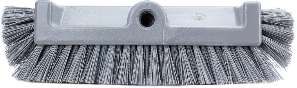 SPARTA Multi-Level Tile Scrub Brush 12" Wide Brush Head, Heavy-Duty Tile Cleaning Brush with End Bristles for Commercial Tiles, Tubs and Floor, Plastic, 12 Inches, Gray