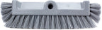 SPARTA Multi-Level Tile Scrub Brush 12" Wide Brush Head, Heavy-Duty Tile Cleaning Brush with End Bristles for Commercial Tiles, Tubs and Floor, Plastic, 12 Inches, Gray