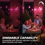 OHLECTRIC Purple Night Light Bulbs (10-Pack) 11-Watt S14 Sign Bulb, Decorative Light Bulbs, E26 Medium Base, Colorful Bulbs, Dimmable, Sign Replacement Lamp for Indoor & Outdoor Use. Avg Hours 5000