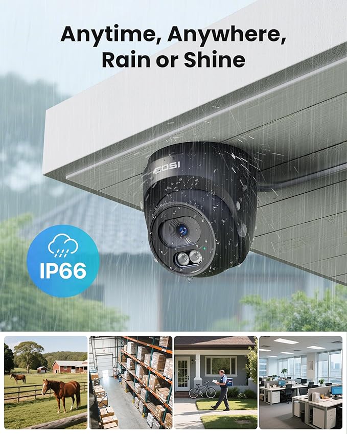 ZOSI C220 16CH 4K PoE Home Security Camera System, 16 Channel 4K 8MP NVR with 4TB HDD for 24/7 Record, 12 x 4MP(1440p) QHD 2.5K Dome IP Cameras Outdoor Indoor, Smart AI Human Detection, Two-Way Audio