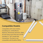 44" Flexible Magnesium Anode Rod, Hot Water Heater Anode Rod Replace for GE, Rheem, Reliance, Richmond, Kenmore Water Heater Including 1-1/16" Hex Socket Tool and Teflon Tape