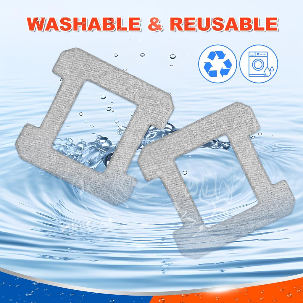 8 Count Cleaning Rag Compatible with Ecovacs Winbot W2 Omni, W1, W1 Pro Window Vacuum Cleaner Robot, Washable Reusable W2 Omni Mop Cloth W1 Mop Pad Accessories