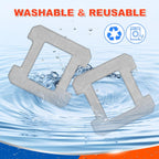 8 Count Cleaning Rag Compatible with Ecovacs Winbot W2 Omni, W1, W1 Pro Window Vacuum Cleaner Robot, Washable Reusable W2 Omni Mop Cloth W1 Mop Pad Accessories