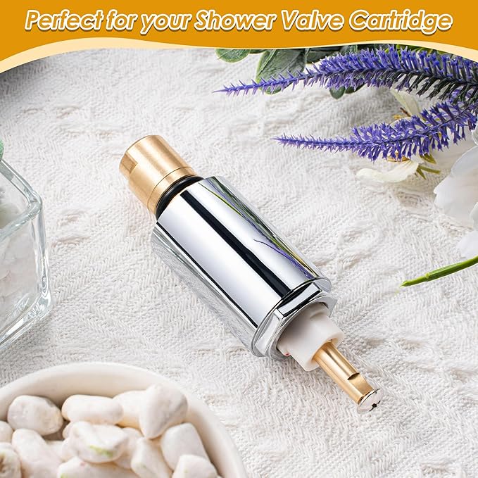 Dreyoo Shower Cartridge Replacement for MS-5AT-C, Compatible with Mixet Bathroom Single Handle Faucets, Shower Valve Parts for Single Tub and Shower Handles, Faucet Stem Repair Kits for Shower Faucet