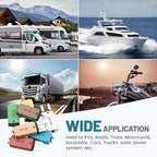 NuIth Manual Reset 5-30A Mini Fuse Circuit Breakers, E73 Low Profile ATM Circuit Breaker Blade Fuse DC 28V Resettable Standard Blade Fuses for Car Truck RV Marine (7PCS 5A-30A)