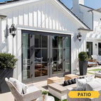 Darkaway Outdoor Wall Light, 22.6inch Large Outside Wall Sconce Light Anti-Rust Waterproof Aluminum with Water Ripple Glass for Patio Yard Doorway Garage