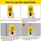 Stud Finder Wall Scanner Wood and Metal Detector Sensor for 3/4 inch Thickness Wall (ST102(Come with Battery))