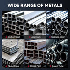 ARCCAPTAIN 6-in-1 Aluminum MIG Welder, 200A Welding Machine 110V/220V, Flux Core MIG/Gas MIG/Lift TIG/Stick Welding/Spool Gun MIG/Spot Multiprocess Welder with Synergy, Ideal for Beginner