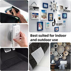 3M Dual Lock SJ3550A 1"×8ft Black 2 Pack Reclosable Fastener Mounting Tape Interlocking Mushroom Shaped Strong Adhesive Hook Lock Sticky Tape for Indoor and Outdoor(DB25252)