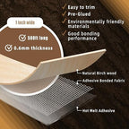 GSCIT Club Birch Edge Banding, 1 inch x 500ft roll of Wood Veneer Edge Banding Pre-glued Flexible, Wood Tape Banding for Cabinet Repair